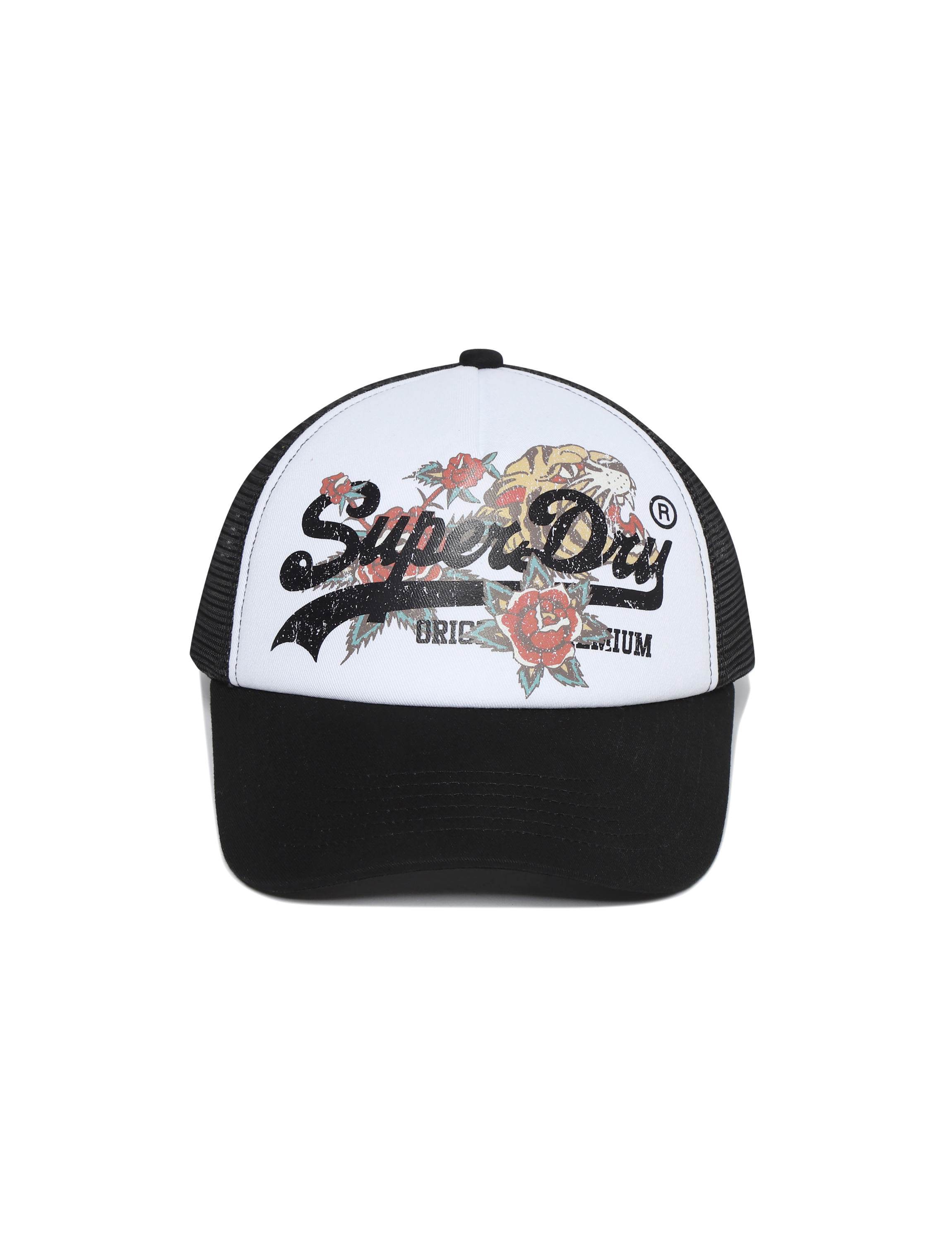 TIGER MESH TRUCKER BALL CAP SDUZCDO21BLK